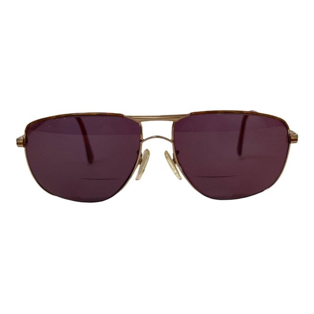 Vintage Tura Mod Aviator Sunglasses Tortoise Gold Frame Purple Lenses MOD-295
